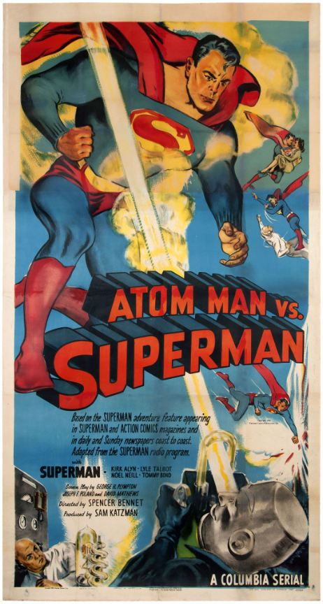 atom man vs superman poster