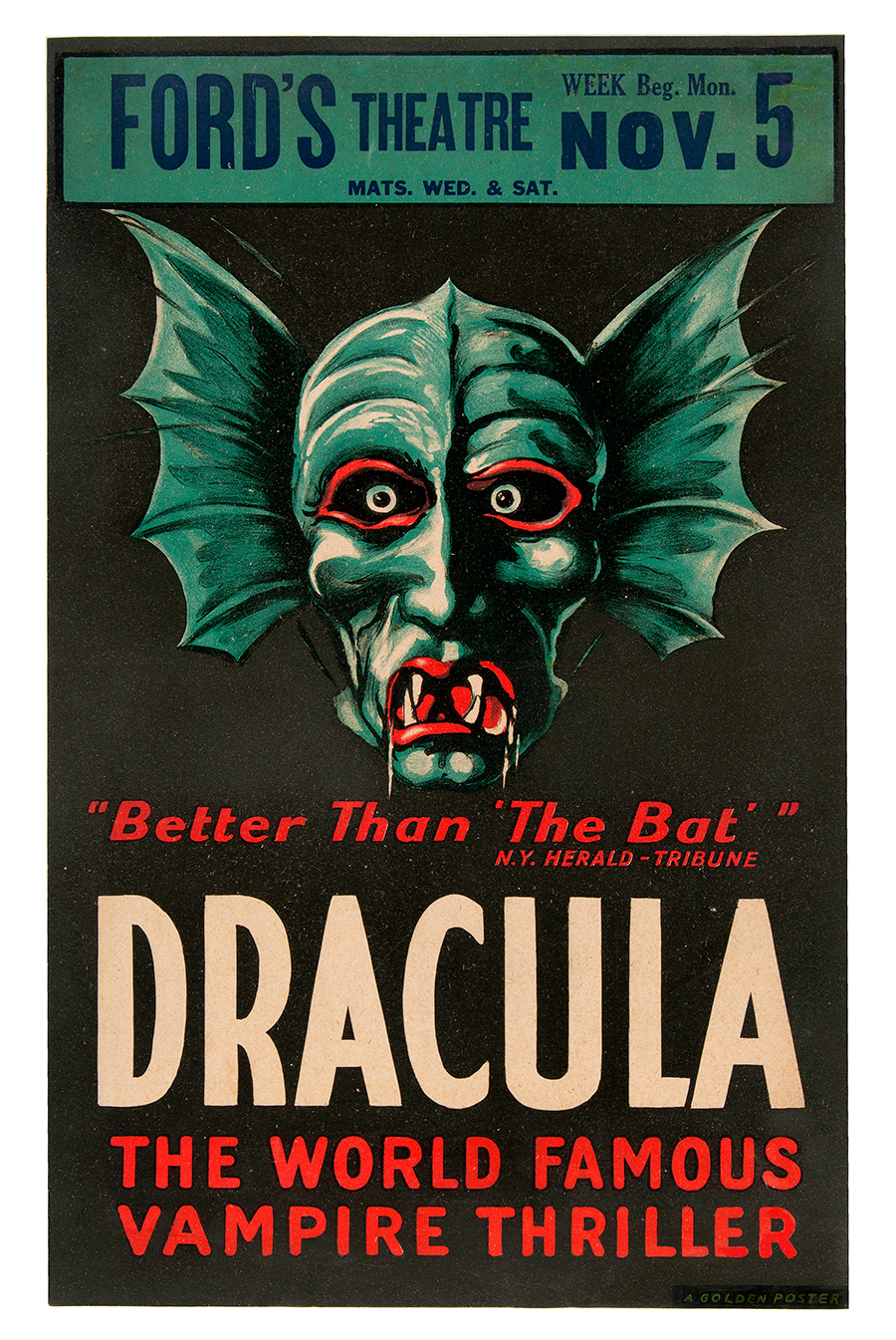 fords theatre dracula poster