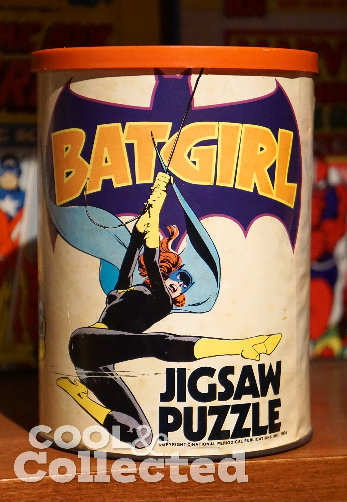 batgirl jigsaw puzzle can 1974