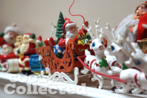 vintage kitschy santa collection