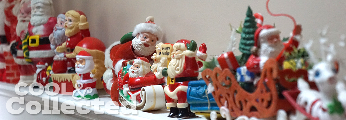 vintage kitschy santa collection 