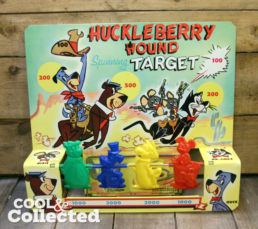 Huckleberry Hound Target set 1952 Knickerbocker Toys