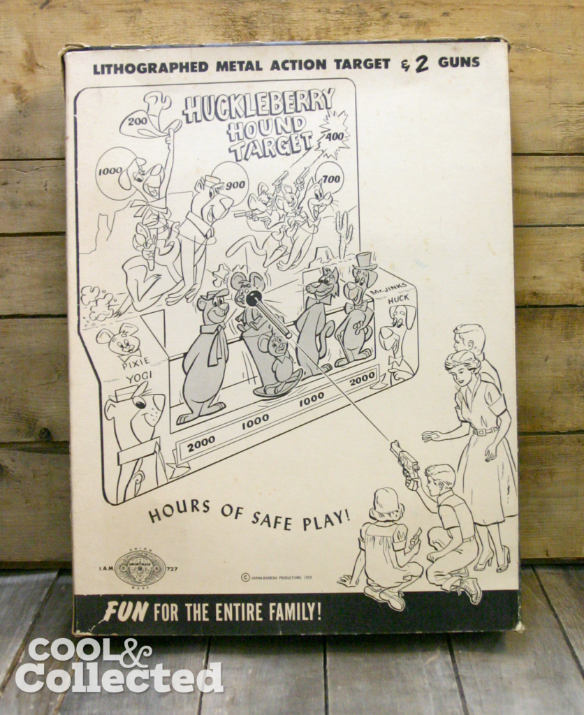 Huckleberry Hound Target set 1952 Knickerbocker Toys