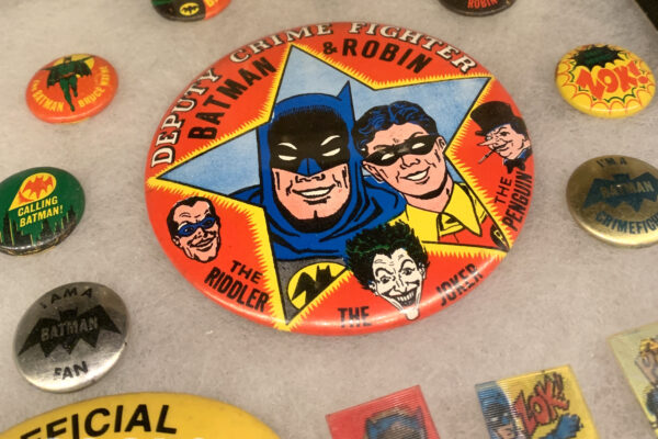 Vintage Batman buttons pinbacks from 1966
